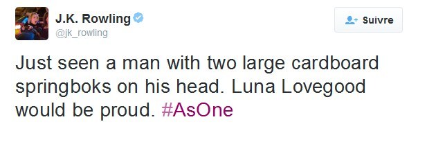 "Luna Lovegood would be proud"
