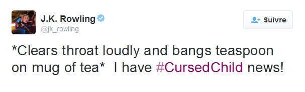 "#CurseChild news"