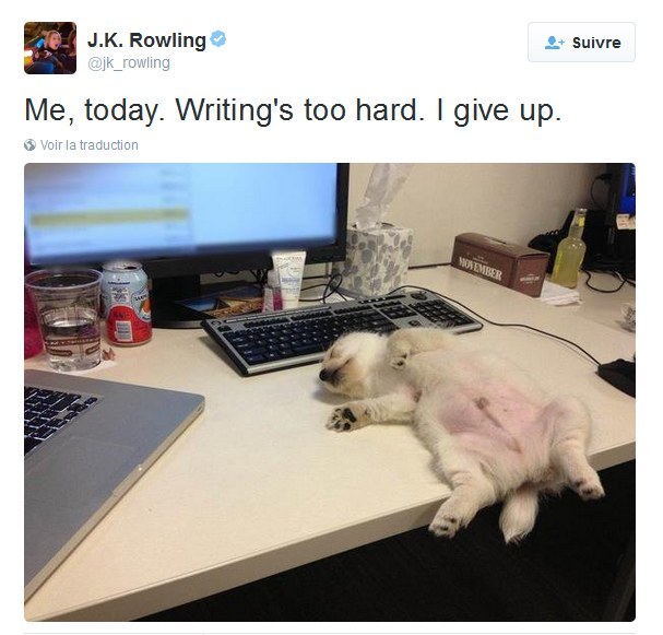 "Writing's too hard"