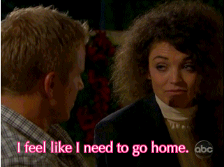 You leave the house on your own.