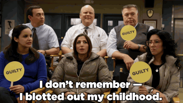 Chelsea: I don't remember — I blotted out my childhood.
