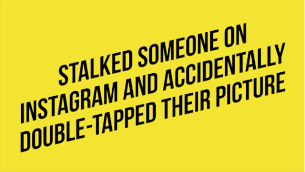 Joe: GuiltyDirk: No wayJoel: No wayMelissa: No wayChelsea: GuiltyStephanie: GuiltyDirk: What's Instagram?Joel: I don't know. That's why I said, "No way."