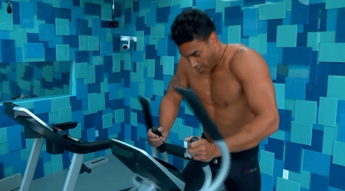 This 👆 marble-carved chiseled perfection is Pedro, the sexy-ass cop.