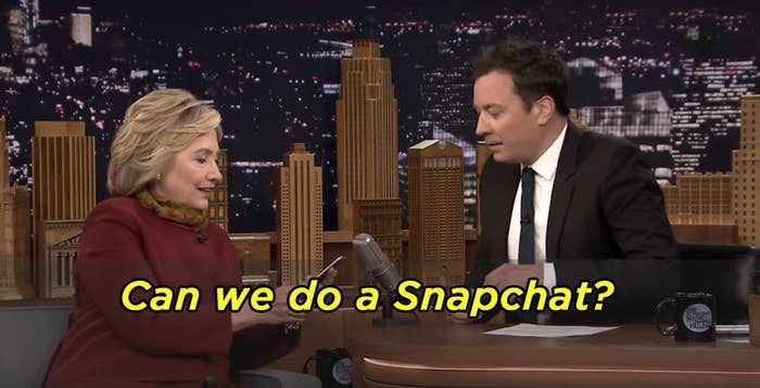 Hillary Clinton And Jimmy Fallon Posted A Snapchat Together