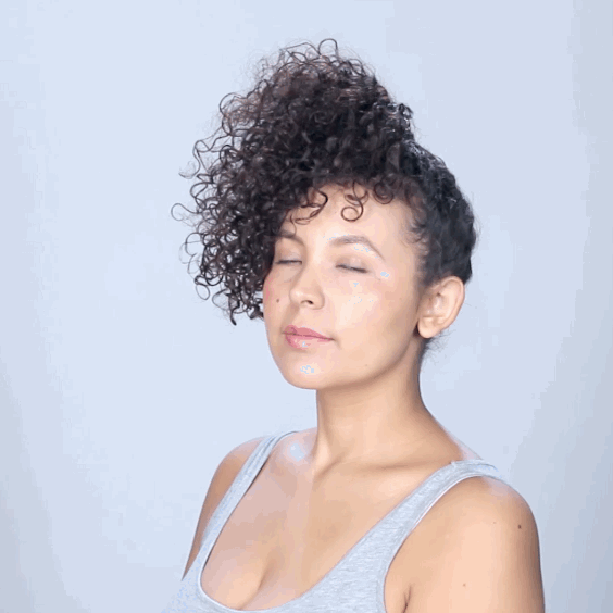 How to get the look:1. Flip your head over, bringing your hair forward. Begin French braiding, starting at the nape of your neck, towards the crown of your head. 2. Continue to braid until only the top section of your hair is free, secure with a pony tail. 3. Finish and define loose curls with DevaCurl Styling Cream.