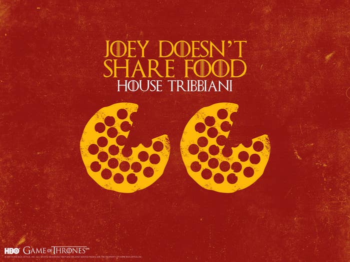 If The Cast Of Friends Were Game Of Thrones Houses