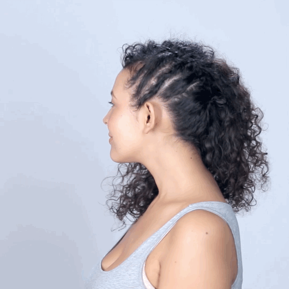 Simple Hairstyles: Side Curls Ponytail - A Mom's Take