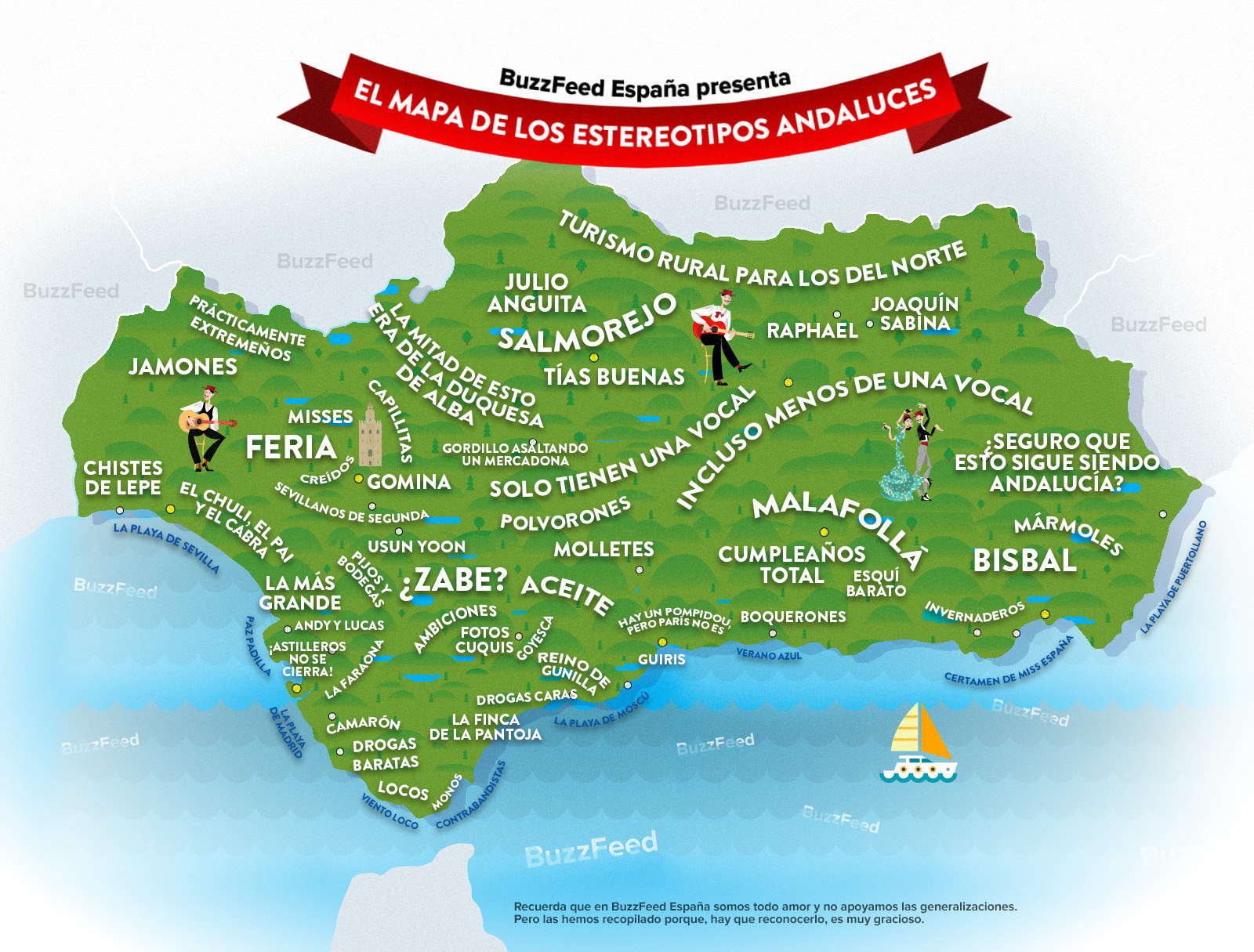 El Mapa Definitivo De Los Estereotipos De Andalucía