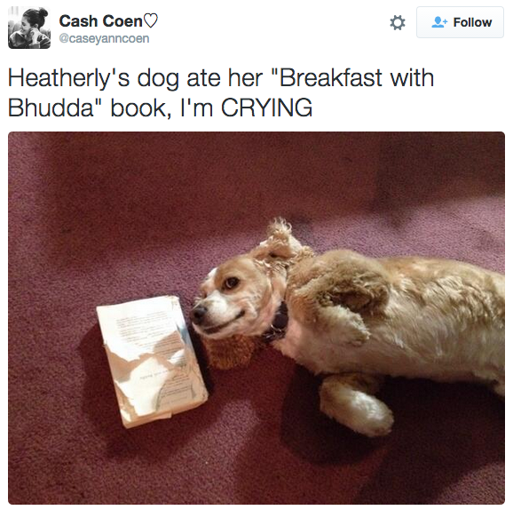 "Hi I decided to have Breakfast With Buddha for breakfast hope that's ok."