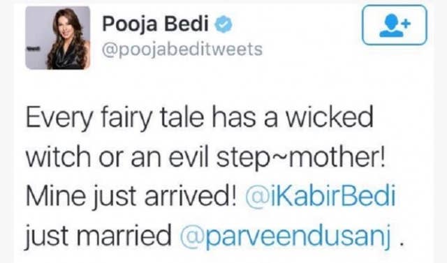 Pooja Bedi Announced Her Father S Remarriage With The Least Supportive Tweet Ever Pooja bedi said that the border control process, testing and 'condition of the quarantine facility' as she drove to goa fiancé maneck contractor was not acceptable.