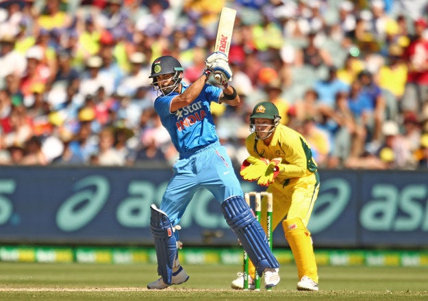 During the first innings of the third one-day international between Australia and India, Virat Kohli was going all guns blazing and the Aussies had little idea how to deal with him.