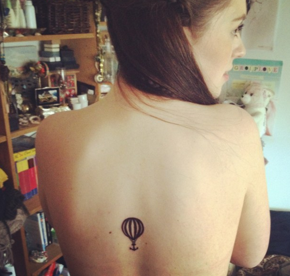 hot air balloon tattoo