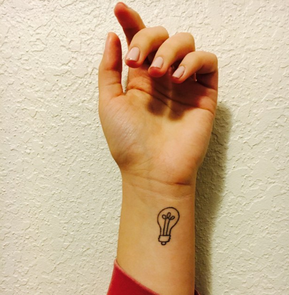 lightbulb tattoo