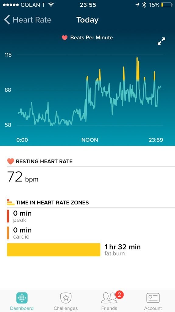 Fitbit Heart Rate Chart