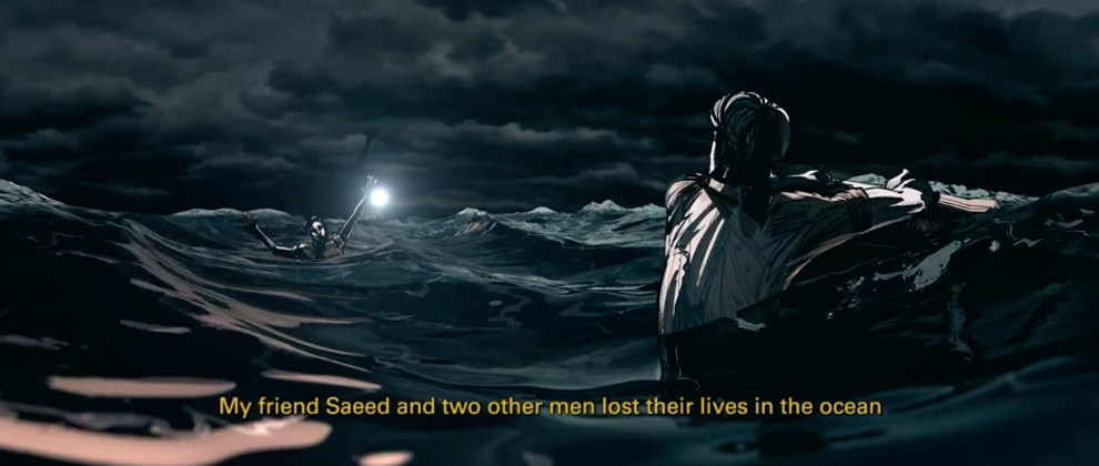 "I believe in freedom, human rights and democracy," he says at the start of the film. "I don't believe in any religion or God.""I seek asylum in Australia which is a free country."