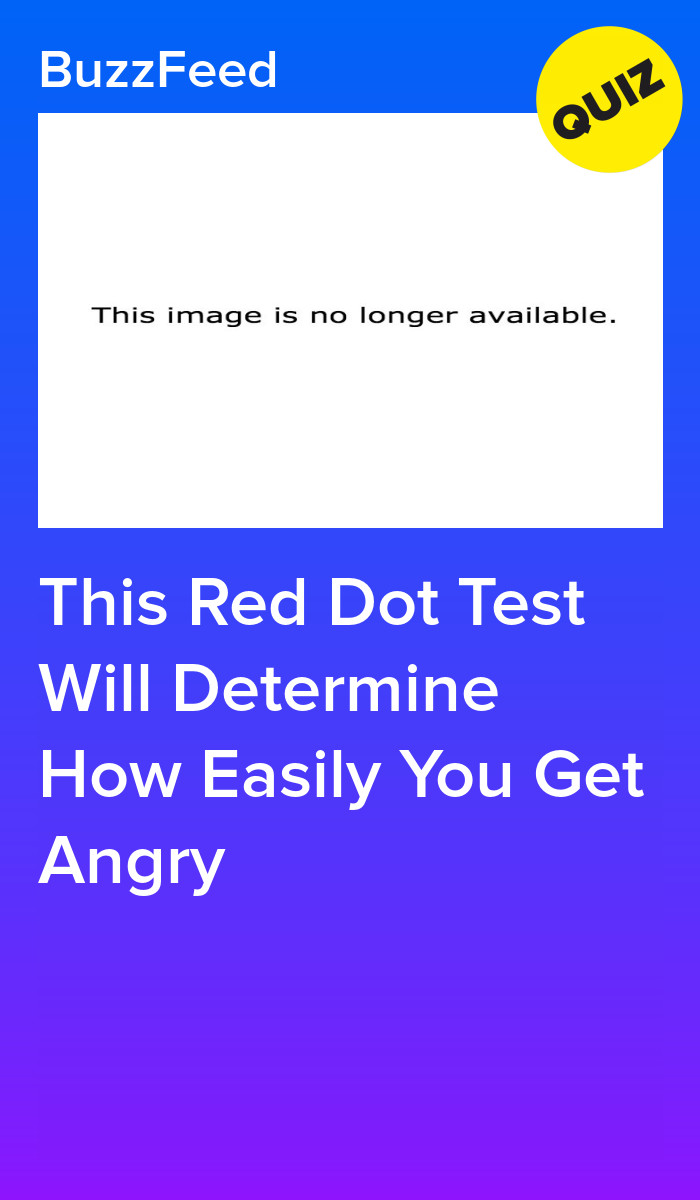 This Red Dot Test Will Determine How Easily You Get Angry