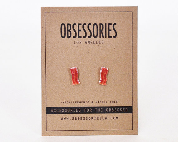 Bacon Earrings!