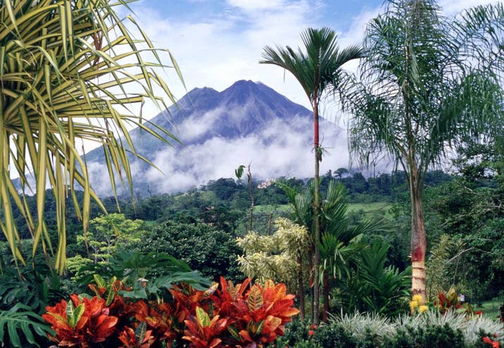 There are six active ones — the most famous is Arenal, above — and another 61 dormant or extinct ones. Here's a list of all of them.