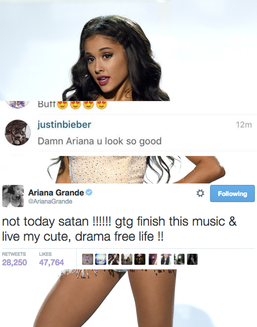1024px x 1302px - Ariana Grande Probably Just Torched Fuckboy Justin Bieber On Twitter