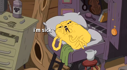 Not so sick that you couldn't go into school, mind you, but you were definitely too sick to be running around aimlessly for an hour.