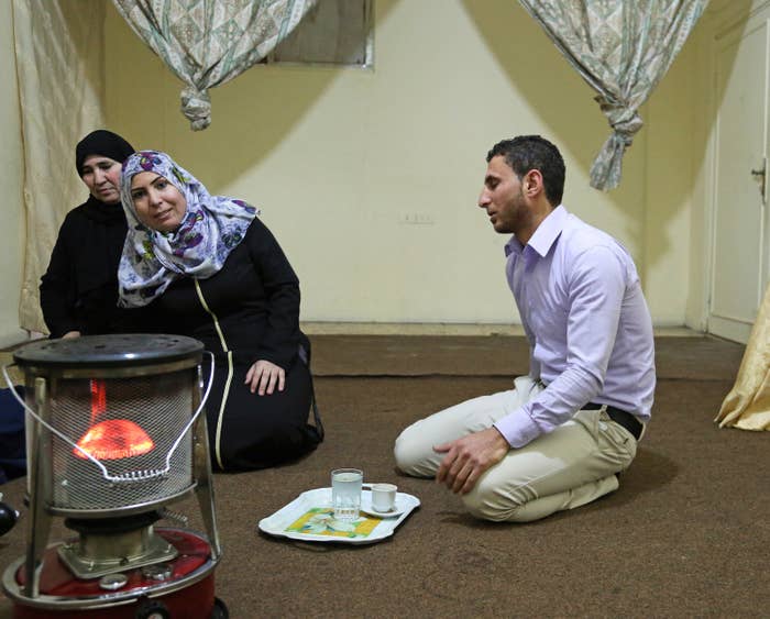 Alia and Ibussam with her mother