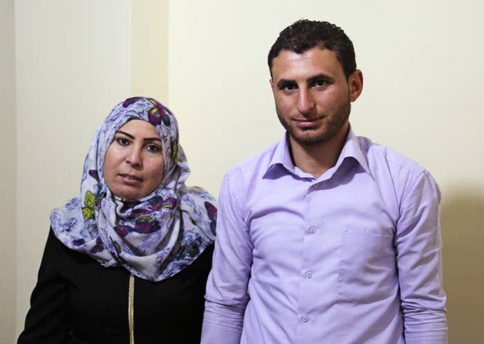 Alia and Ibussam at their home in Amman