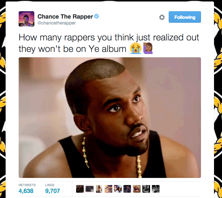 Apparently Chance The Rapper Is Going To Be On Kanye's New Album