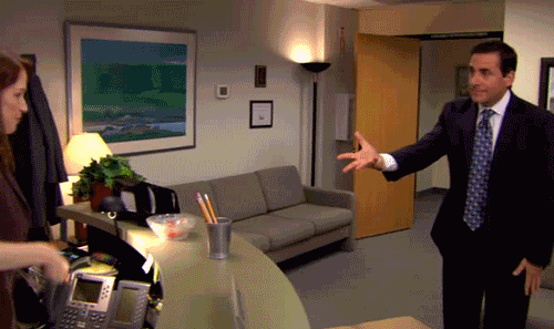 Michael Asking for Scissors