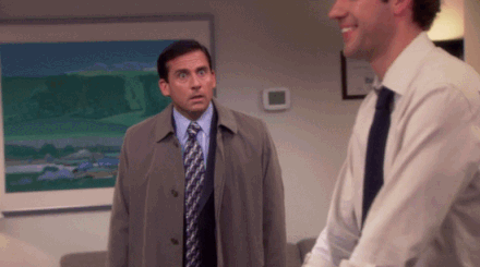 Michael Hugging Jim Aggressively