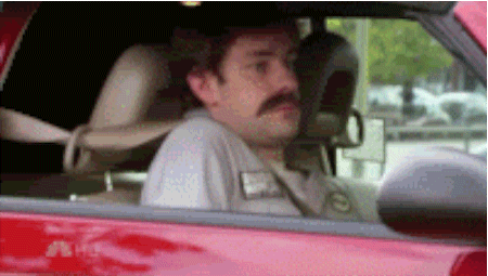 Jim Halpert Hiding in a Car