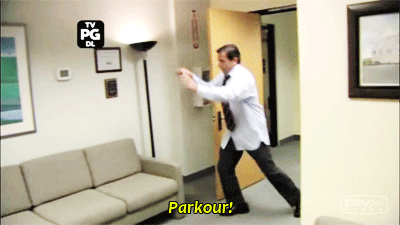 Michael Doing Parkour