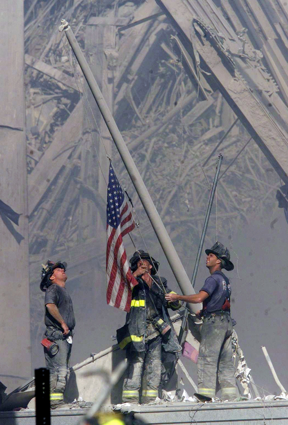 Este signo de patriotismo y perseverancia frente al terrorismo el 11 de septiembre del 2001.