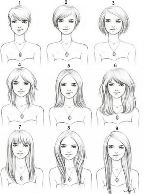 Hair Length Chart Women