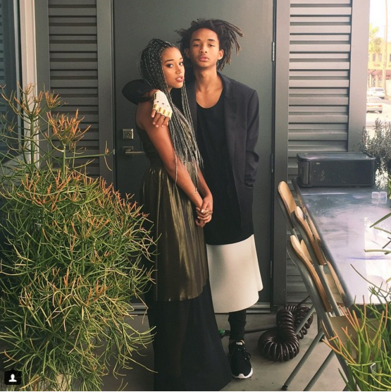 Jaden Smith Looks Stunning Shirtless in a Skirt With a Flower in His Hair  for 'Vogue Korea