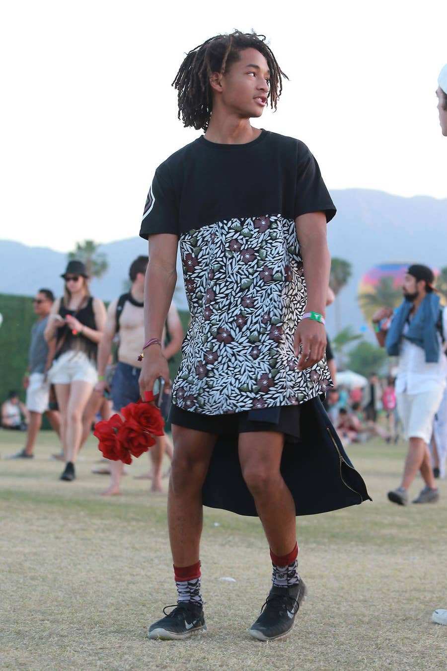 Jaden Smith Wears Skirt for Louis Vuitton