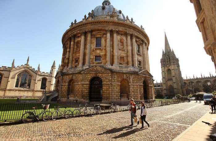 The Radcliffe Camera building at Oxford University.