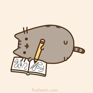 Hardworking Pusheen