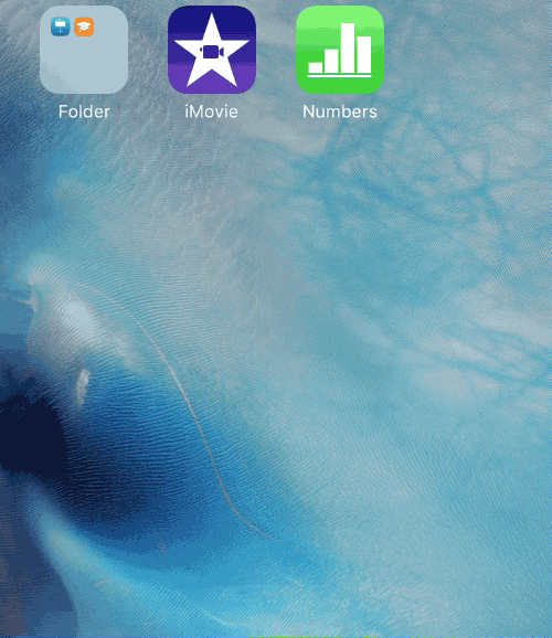 Para crear una carpeta, mantén presionado el ícono de la app y arrástrala encima del ícono de otra app.