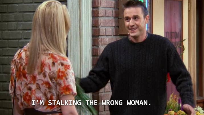 Image result for stalking phoebe friends