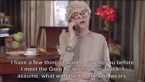 This is a tough one. Donald Trump has the hats of Frank, the self-confidence of Jenna, and the mental stability of Tracy. But if you're going based on things he's said, there is no closer match than Jack's mother Colleen.