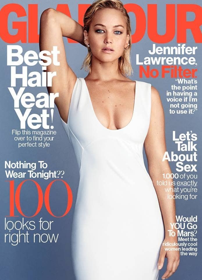 Jennifer Lawrence Big Tits - 7 Incredible Things We Learned About Jennifer Lawrence From Her Glamour  Magazine Interview