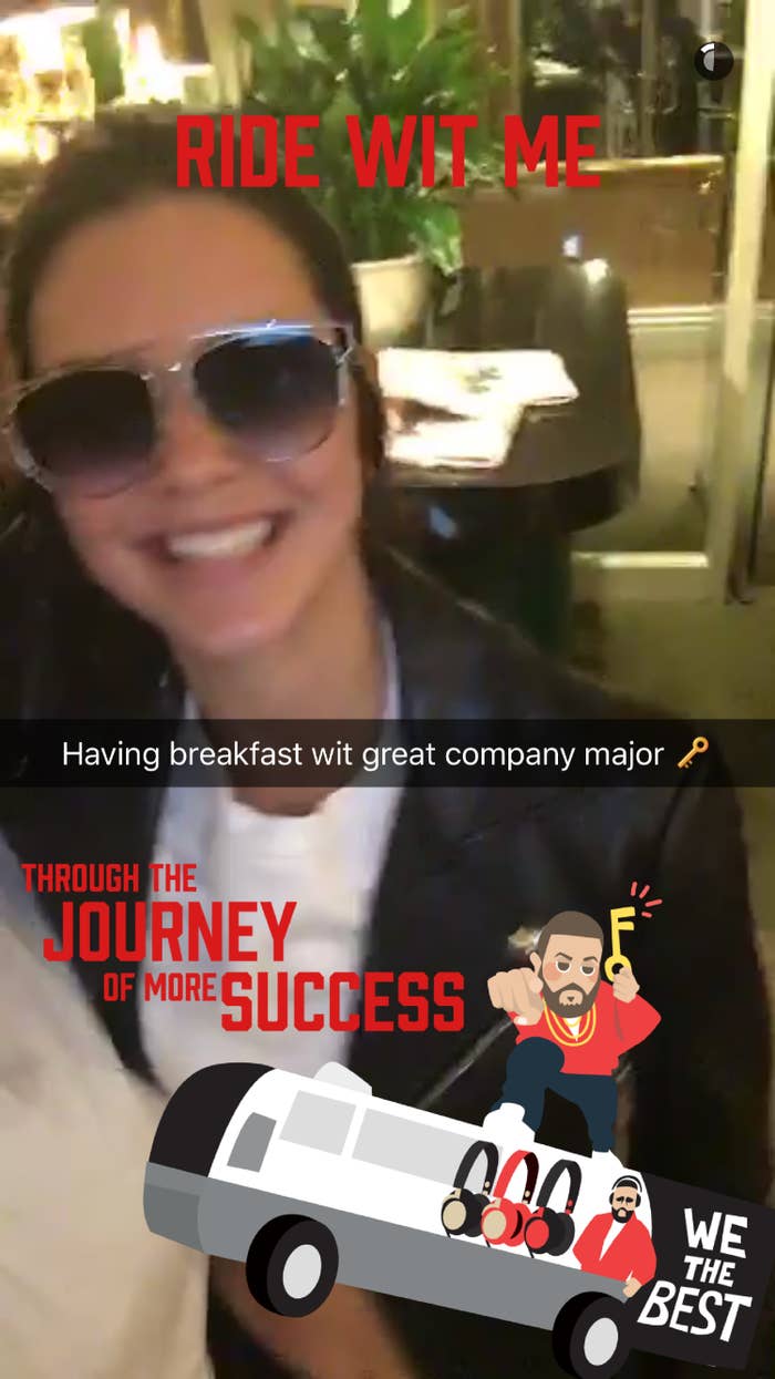 Kendall Jenner Was Super Excited To Be On Dj Khaleds Snapchat