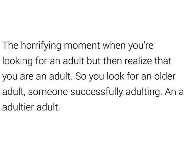 Becoming an adult is all about learning from your elders: