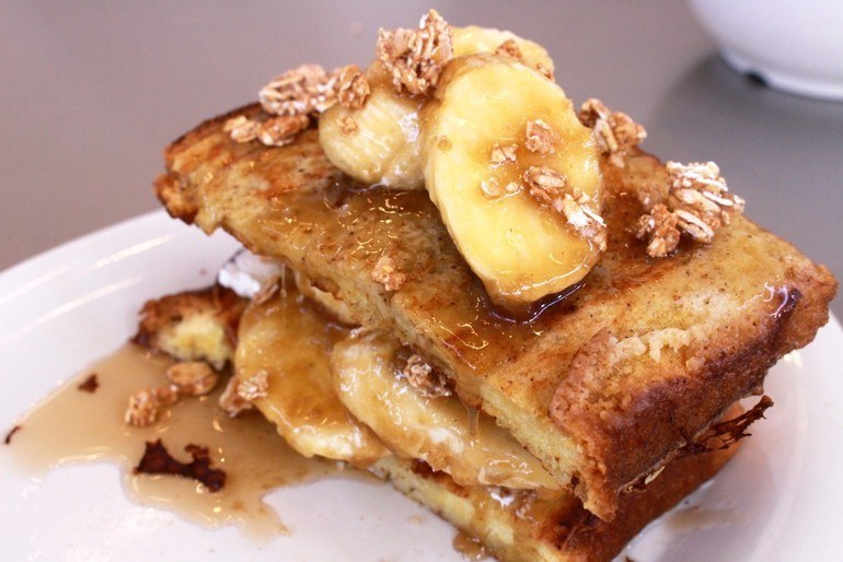 Believe us when we say cream cheese makes your french toast 100x better. Recipe here.