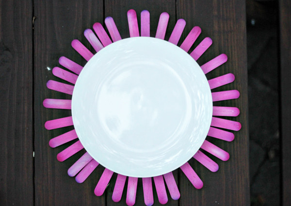 Or give your plates a glorious popsicle stick glow: