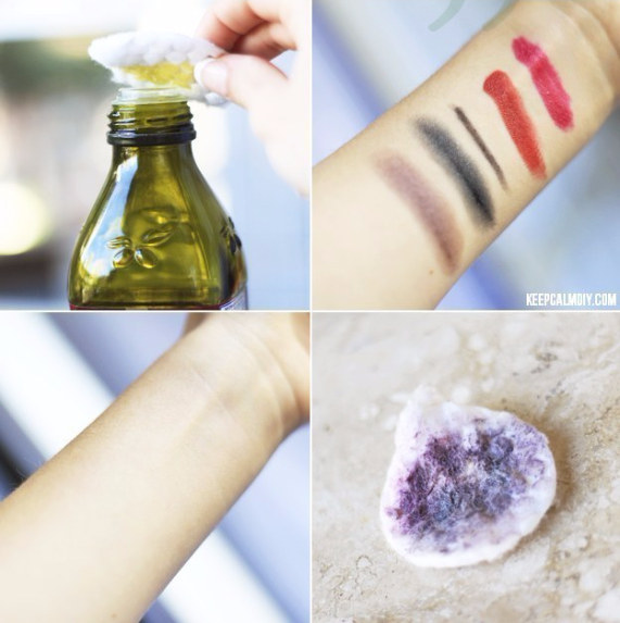 Use azeite de oliva como demaquilante natural para rímel à prova d’água.