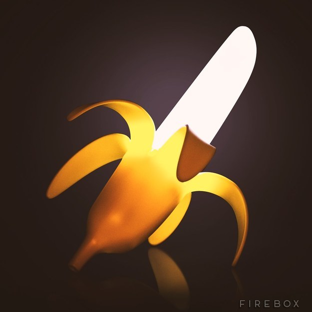 A very a-peel-ing glowing banana.