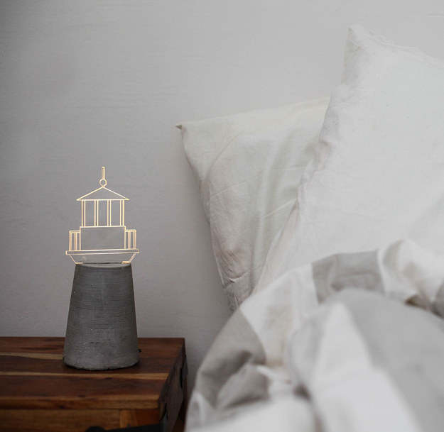 A lighthouse to guide you to your bed.