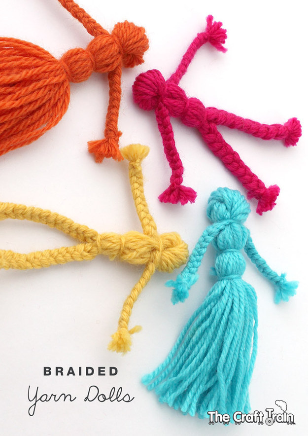 Use yarn scraps to make these cute little guys and gals.