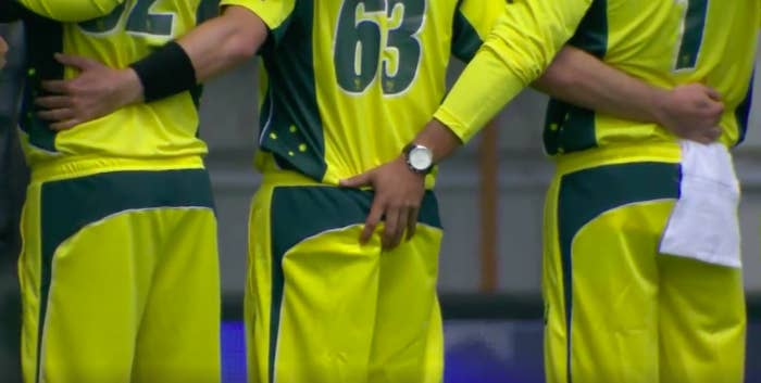 700px x 353px - This Cheeky Clip Of An Australian Cricketer Squeezing His Teammate's Bum Is  Going Viral